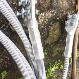 Tin annealed copper conductors, braided flexible connectors and termination kits